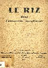 Le Riz dans L'économie Égyptienne