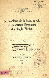 Le Problème de la Haute Tutelle et L'Institution Egyptienne des Méglis Hasbys